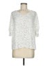 Maison d' Amelie 100% Polyester Polka Dots Ivory White 3/4 Sleeve Blouse Size S - photo 1