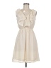 H&M 100% Polyester Solid Ivory Cocktail Dress Size 6 - photo 1