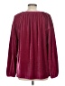 Dylan Burgundy Long Sleeve Blouse Size M - photo 2