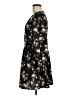 Shein 100% Polyester Floral Black Casual Dress Size 6 - photo 5