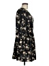 Shein 100% Polyester Floral Black Casual Dress Size 6 - photo 4