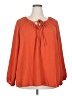 Shein Curve 100% Polyester Orange 3/4 Sleeve Blouse Size 2X - photo 1