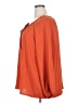 Shein Curve 100% Polyester Orange 3/4 Sleeve Blouse Size 2X - photo 5