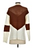 Shein Color Block Brown Pullover Sweater Size 4 - photo 2