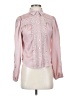 Peach 100% Polyester Pink Long Sleeve Blouse Size S - photo 1