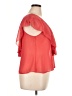 Dots 100% Polyester Red Short Sleeve Blouse Size XL - photo 4