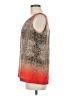 Dana Buchman 100% Polyester Orange Sleeveless Blouse Size M - photo 5