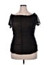 Torrid Black Short Sleeve Blouse Size 2X (2) - photo 1