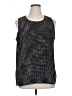 Halogen 100% Polyester Black Sleeveless Blouse Size 1X - photo 1