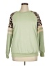 Shein Animal Print Green Sweatshirt Size XL - photo 1