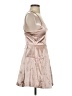 Mustard Seed 100% Polyester Metallic Tan Cocktail Dress Size XS - photo 4