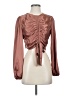 Sophie Rue Brown Long Sleeve Blouse Size S - photo 1
