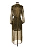 Topshop 100% Polyester Animal Print Gold Cocktail Dress Size 2 - photo 2
