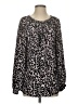 Rungolee Animal Print Pink Long Sleeve Blouse Size S - photo 1
