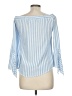 Unbranded Blue 3/4 Sleeve Blouse Size M - photo 2
