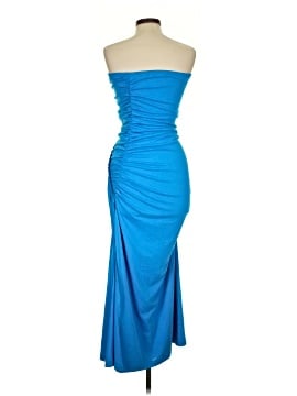 anthropologie blue silk dress Anthropologie Bright Blue Silk 