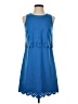Ann Taylor LOFT Solid Blue Casual Dress Size 0 - photo 1