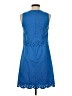 Ann Taylor LOFT Solid Blue Casual Dress Size 0 - photo 2
