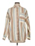 BDG Stripes Tan Long Sleeve Button-Down Shirt Size XS - photo 1