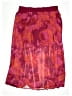 Torrid 100% Polyester Print Burgundy Pink Casual Skirt Size 1X Plus (1) - photo 1