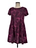 Just Be... Tie-dye Purple Casual Dress Size M - photo 1
