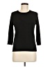 Eccoci Black Silk Pullover Sweater Size M - photo 1
