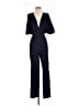 LPA 100% Polyester Chevron-herringbone Blue Jumpsuit Size XS - photo 1