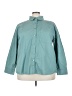 Forever 21 Plus Teal Long Sleeve Button-Down Shirt Size 3X - photo 1