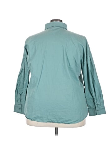 Forever 21 Plus Long Sleeve Button-Down Shirt (view 2)