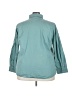 Forever 21 Plus Teal Long Sleeve Button-Down Shirt Size 3X - photo 2