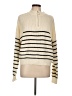 Unbranded 100% Acrylic Stripes Ivory Pullover Sweater Size L - photo 1