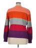 Liz Claiborne 100% Cotton Color Block Purple Pullover Sweater Size XL (petite) - photo 2