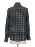 Merona 100% Cotton Plaid Gray Long Sleeve Button-Down Shirt Size L - photo 2