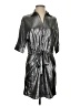 BCBGMAXAZRIA 100% Polyester Metallic Silver Cocktail Dress Size XS - photo 1
