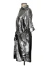 BCBGMAXAZRIA 100% Polyester Metallic Silver Cocktail Dress Size XS - photo 5
