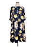 Roaman's Floral Blue Casual Dress Size 14 (M) - photo 1
