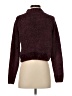 Divided by H&M 100% Polyester Tweed Burgundy Turtleneck Sweater Size XS - photo 2