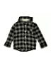 Andy & Evan 100% Cotton Checkered-gingham Gray Long Sleeve Button-Down Shirt Size 9-12 mo - photo 1