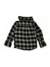 Andy & Evan 100% Cotton Checkered-gingham Gray Long Sleeve Button-Down Shirt Size 9-12 mo - photo 2