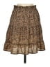 Potter's Pot 100% Polyester Animal Print Brown Casual Skirt Size S - photo 2