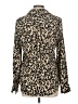 Halogen 100% Polyester Animal Print Tan Long Sleeve Blouse Size M - photo 2