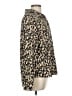 Halogen 100% Polyester Animal Print Tan Long Sleeve Blouse Size M - photo 4