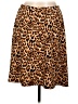 Harve Benard Animal Print Brown Casual Skirt Size L - photo 1