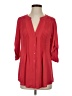 BCBGMAXAZRIA 100% Polyester Red 3/4 Sleeve Blouse Size XS - photo 1