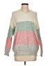 Debut Color Block Pink Pullover Sweater Size S - photo 1