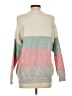 Debut Color Block Pink Pullover Sweater Size S - photo 2