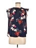 POPSUGAR 100% Polyester Blue Sleeveless Blouse Size M - photo 1