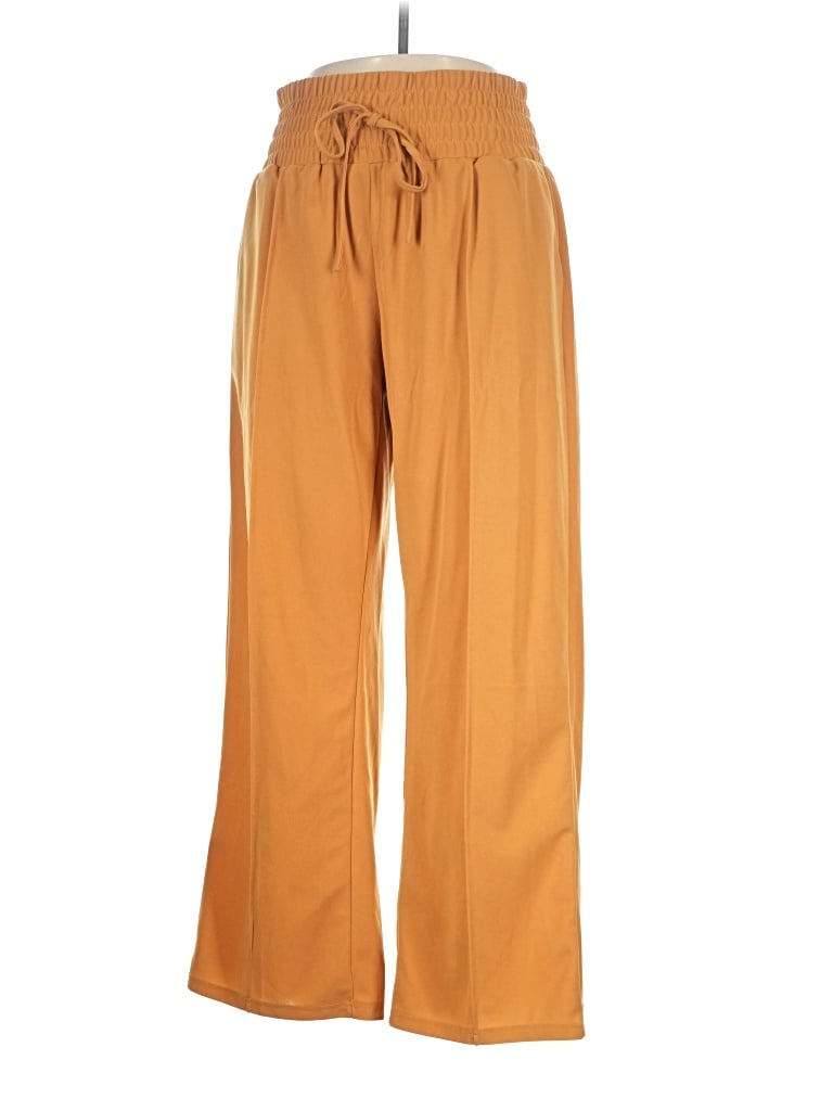 Pre-owned Shein Curve Casual Pants In Gold