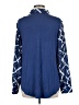 Fortune + Ivy 100% Polyester Print Blue Long Sleeve Blouse Size M - photo 2