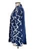 Fortune + Ivy 100% Polyester Print Blue Long Sleeve Blouse Size M - photo 5